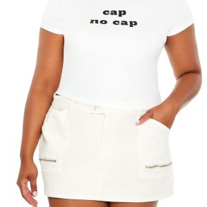 Plus Size Cap No Cap Baby Tee