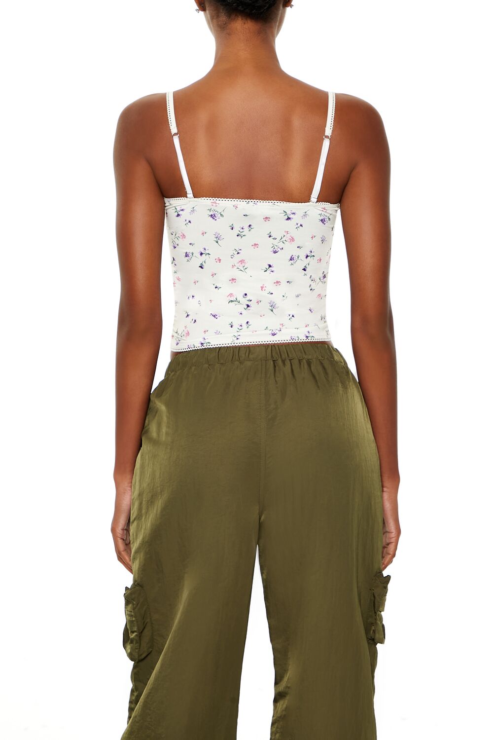 Ditsy Floral Lace-Up Cami - Image 5