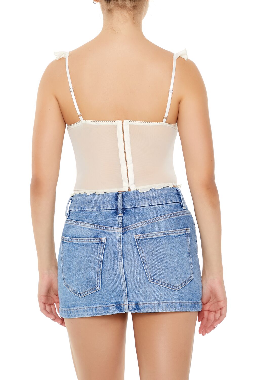 Floral Ruched Cropped Cami - Image 5