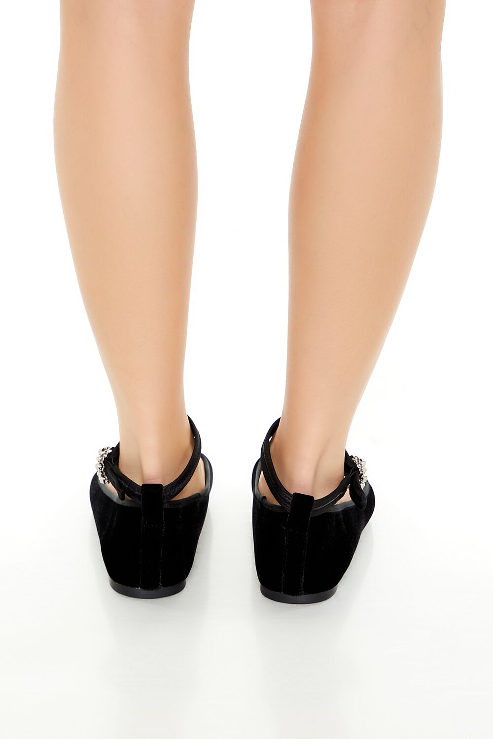 Velvet Mary Jane Ballet Flats - Image 3