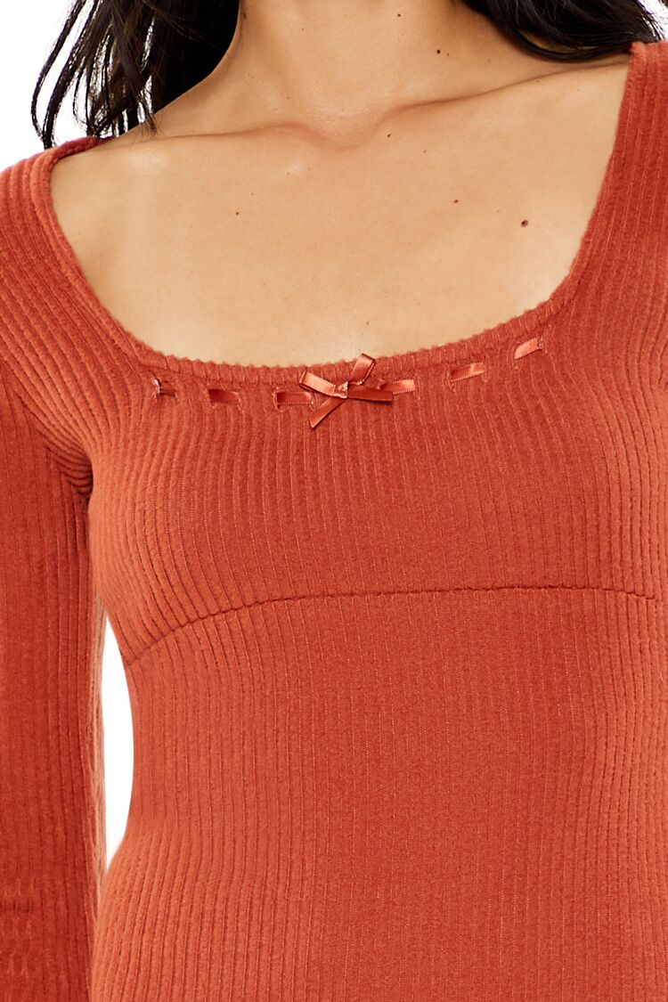 Ribbon Bodycon Mini Dress - Image 5
