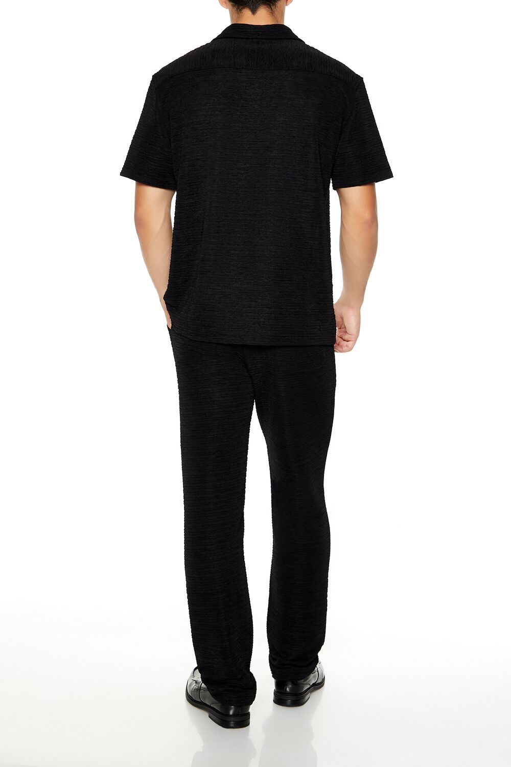 Textured Slim-Fit Straight Pants - Image 4