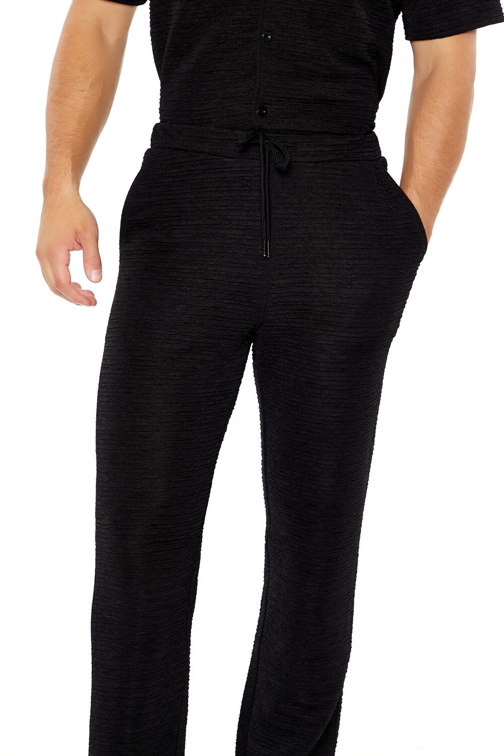 Textured Slim-Fit Straight Pants - Image 5
