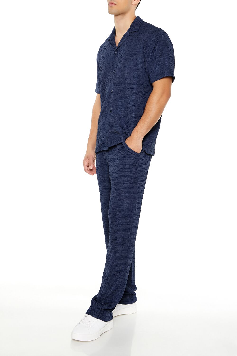 Textured Slim-Fit Straight Pants - Image 8
