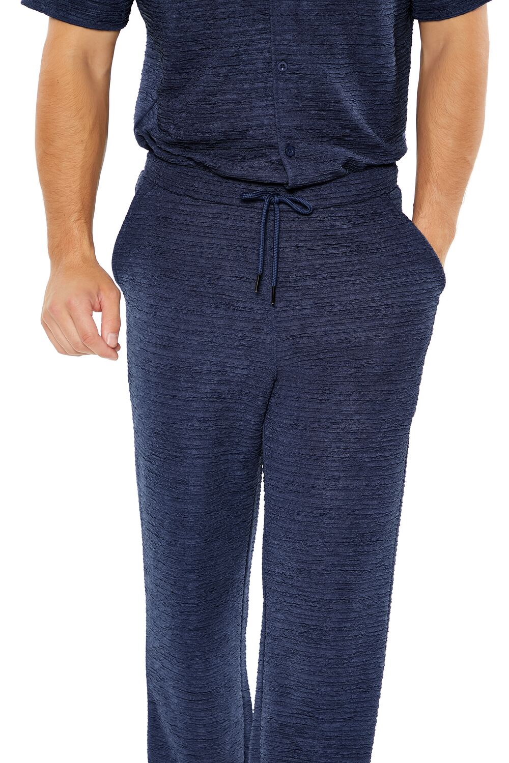 Textured Slim-Fit Straight Pants - Image 10