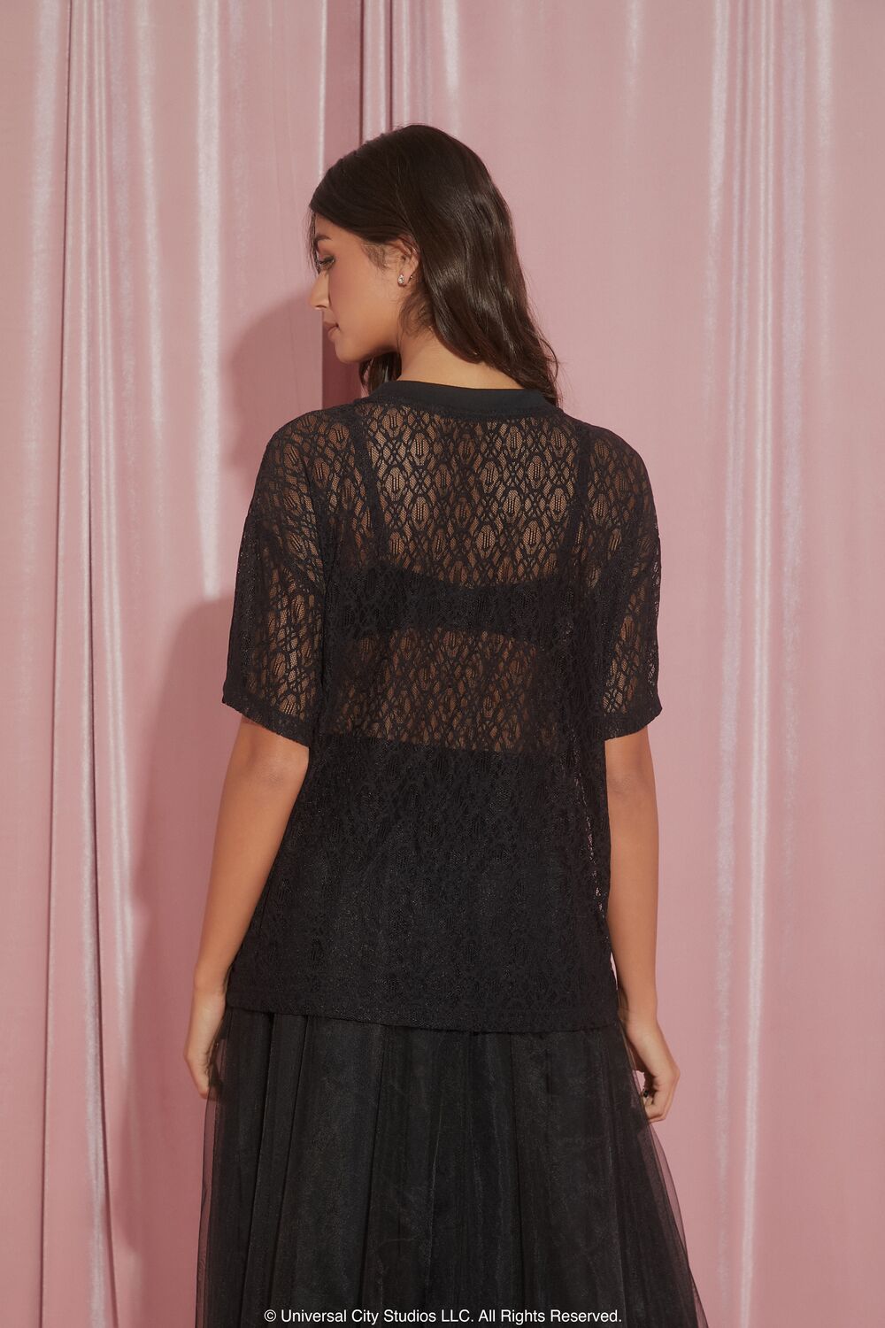 Wicked Witch Faux Gem Lace Tee - Image 5