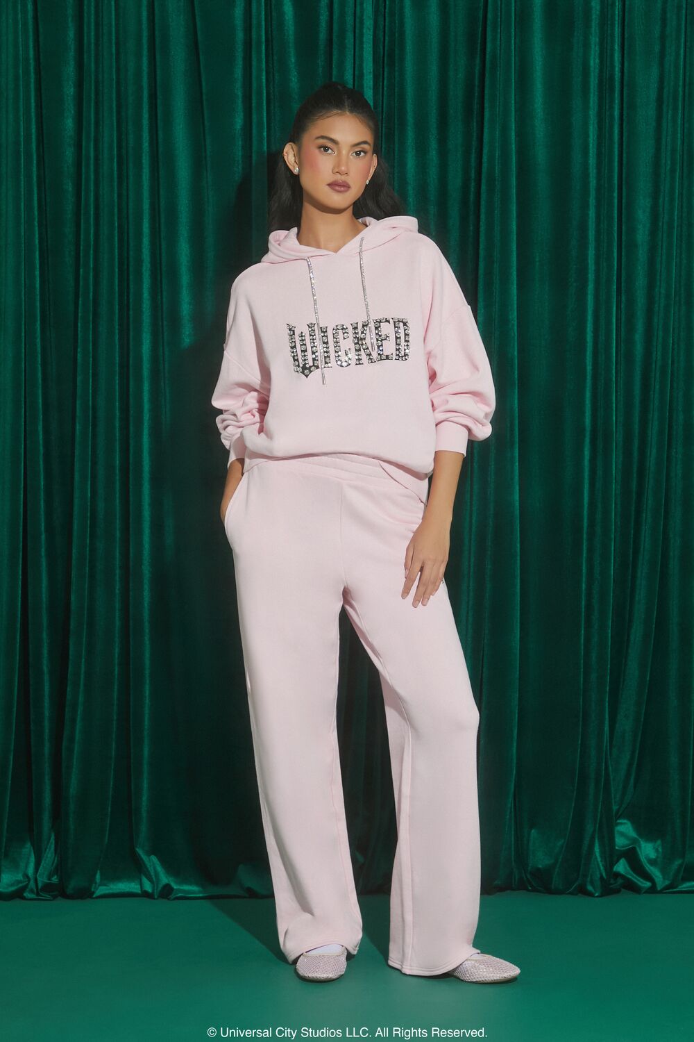 Wicked Faux Gem Fleece Hoodie - Image 2