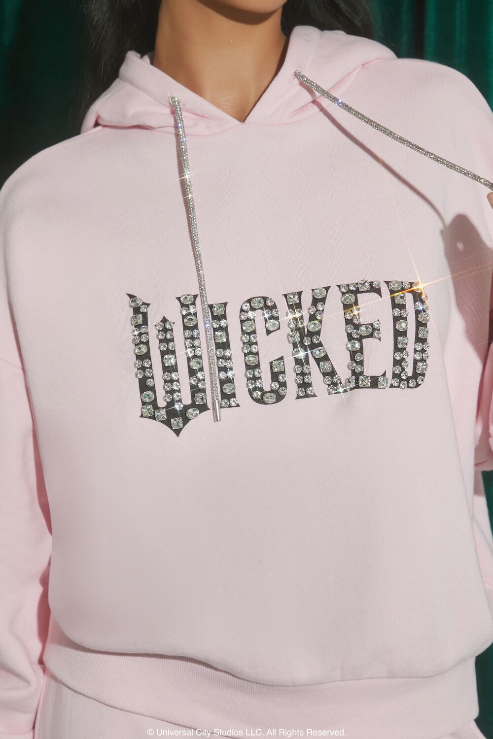 Wicked Faux Gem Fleece Hoodie - Image 3