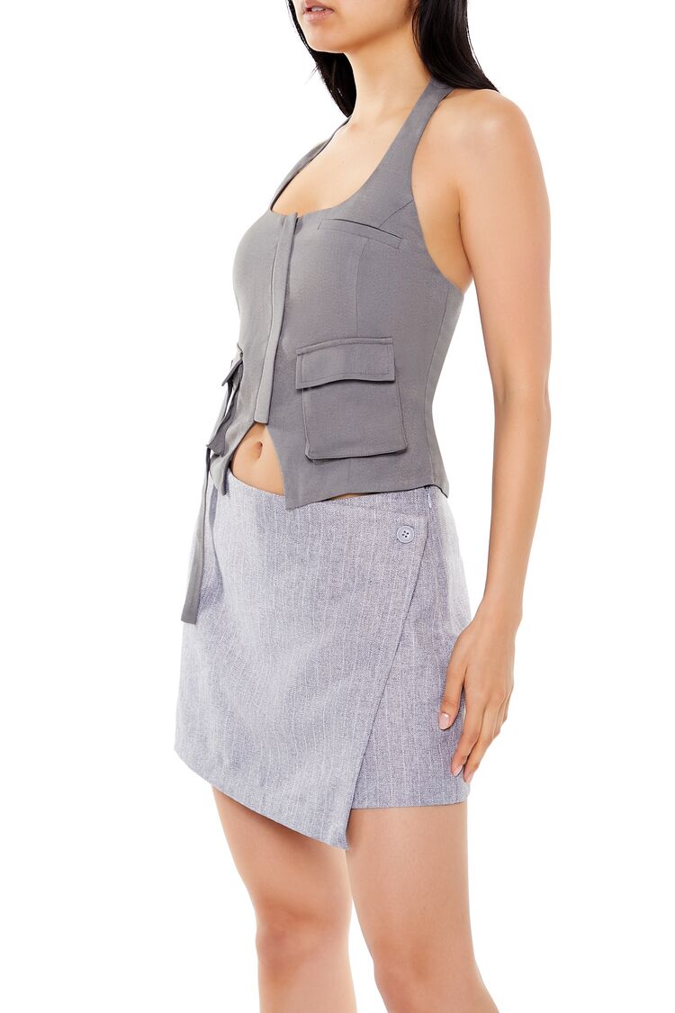 Split-Hem Halter Top - Image 4