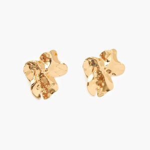 Hammered Abstract Drop Earrings