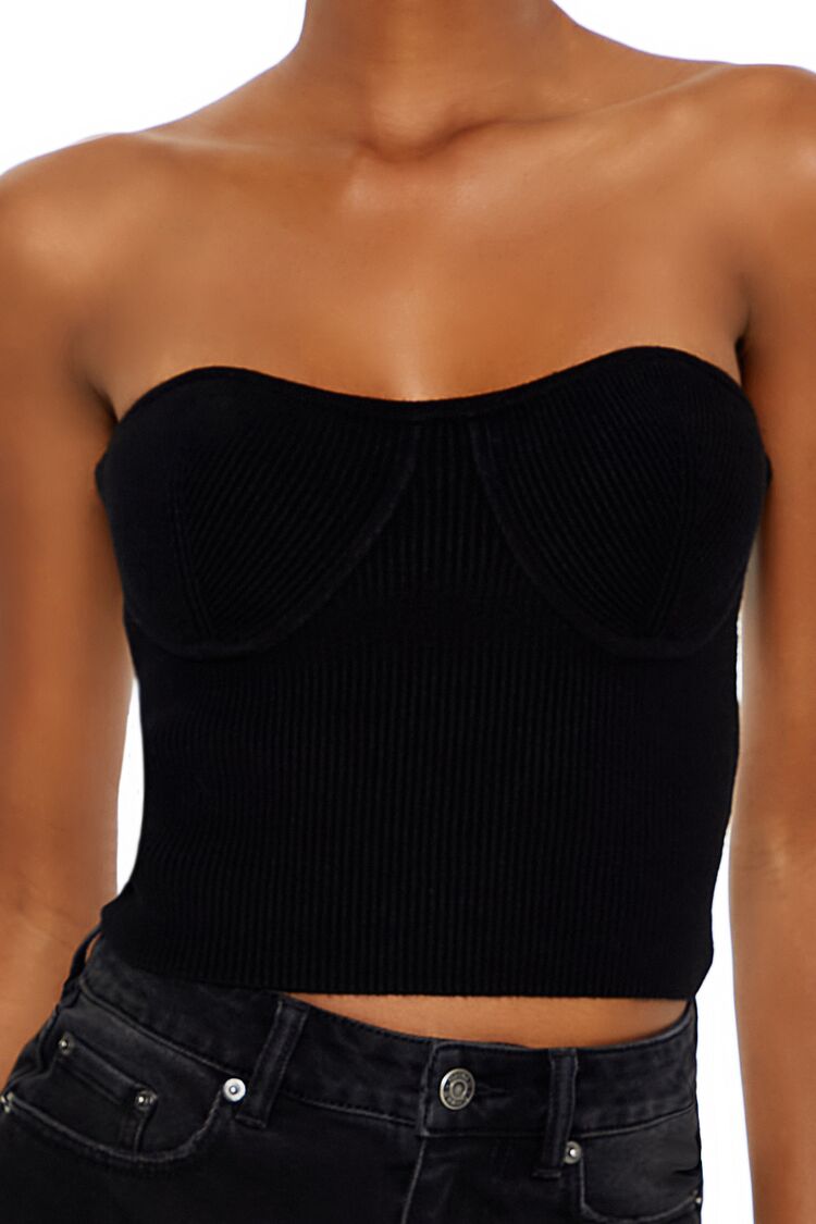 Sweater-Knit Tube Top - Image 3