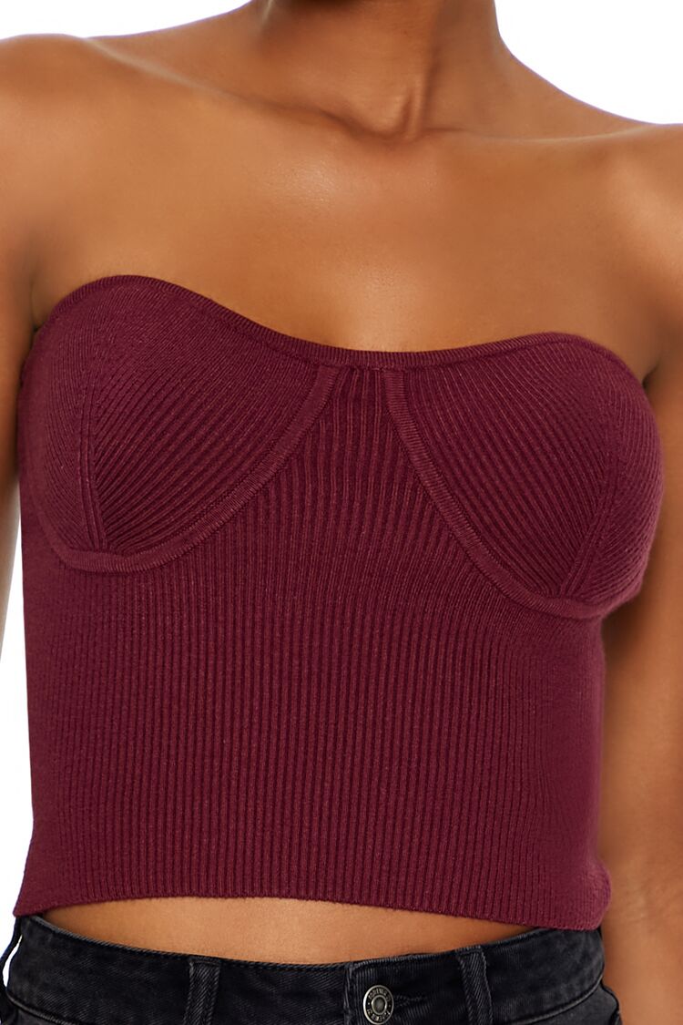 Sweater-Knit Tube Top - Image 8