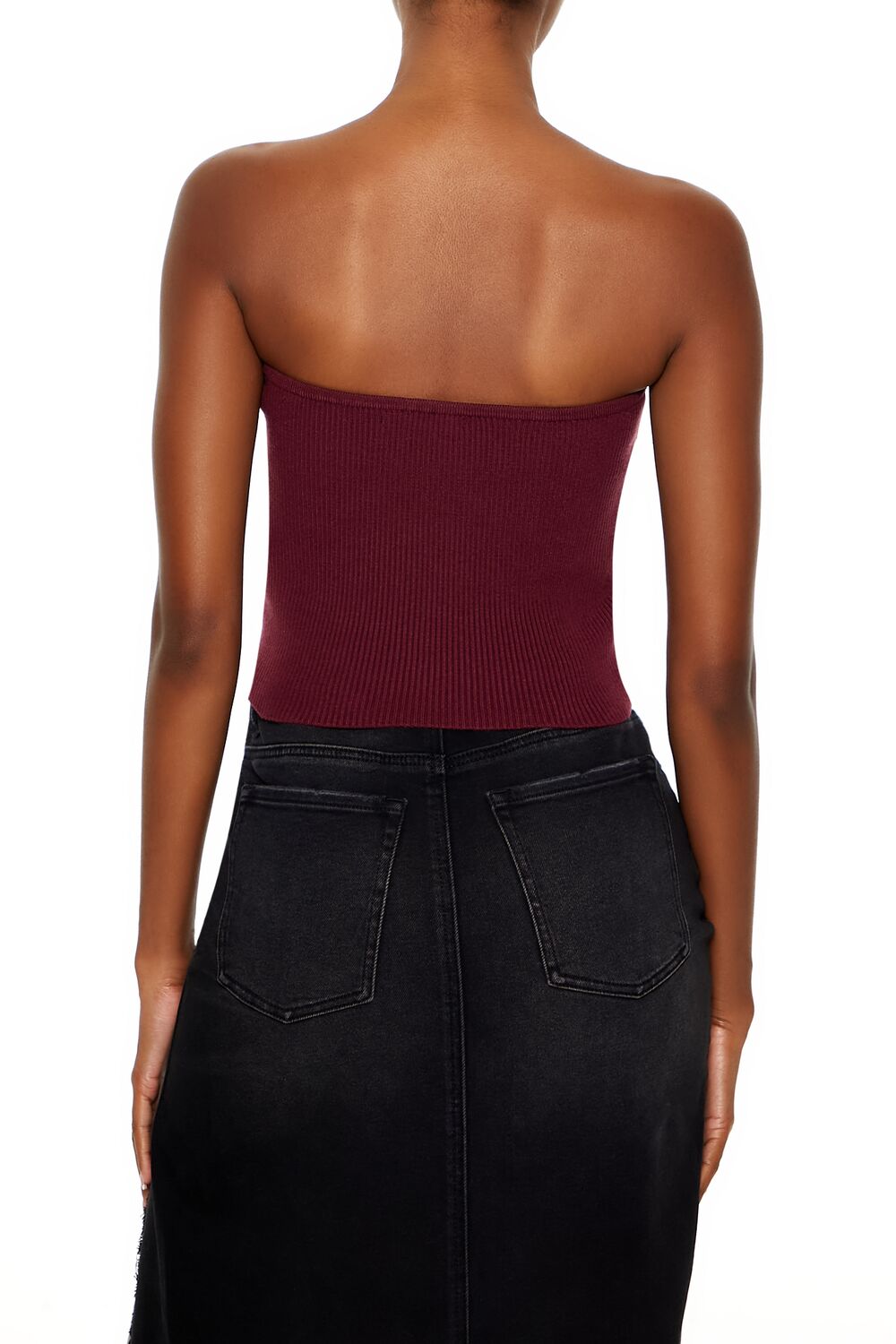 Sweater-Knit Tube Top - Image 10