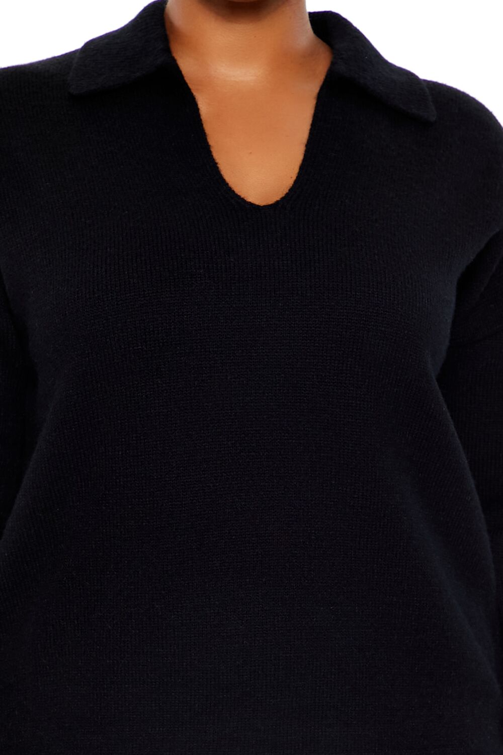 Plus Size Combo Sweater Dress - Image 3