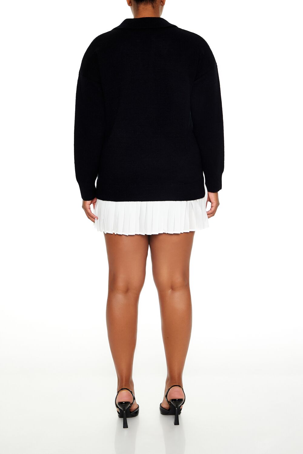 Plus Size Combo Sweater Dress - Image 5