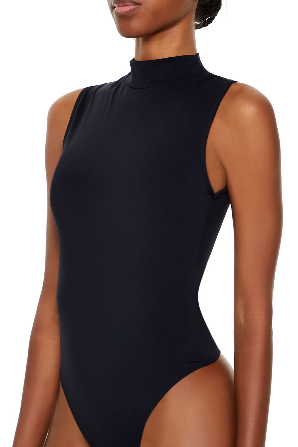 Contour Sculpt Mock Neck Bodysuit - Image 3