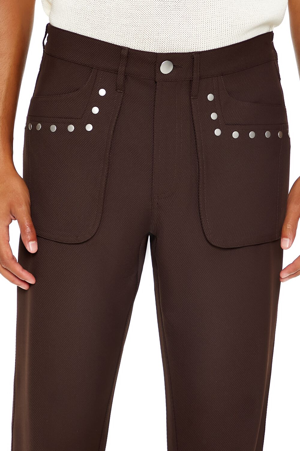 Studded Slim-Fit Mid-Rise Pants - Image 5