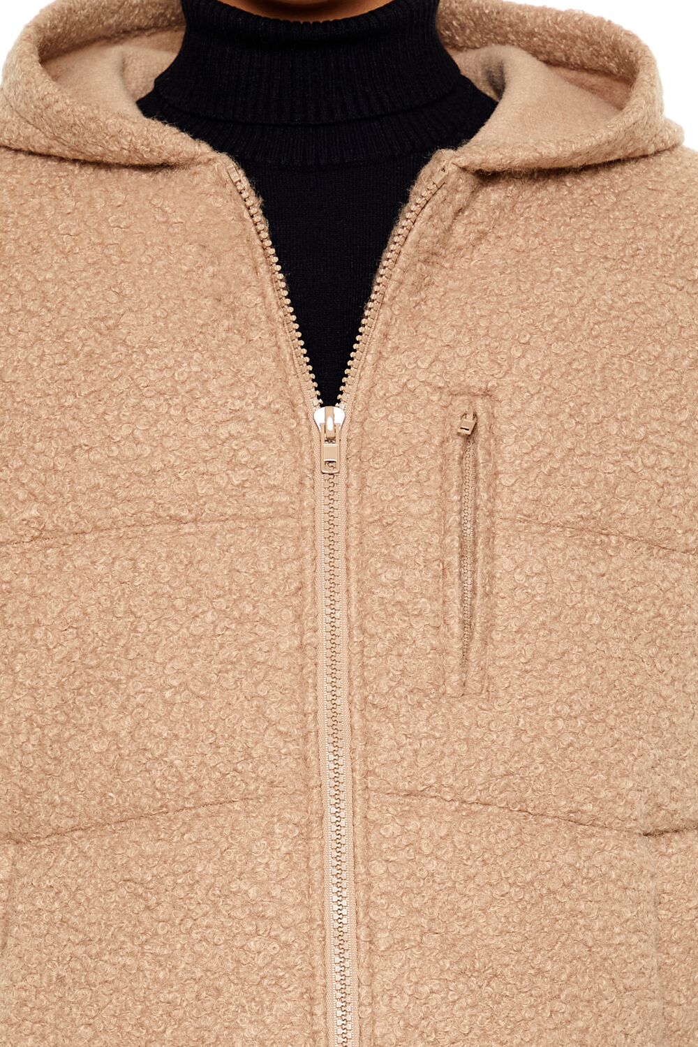 Hooded Faux Shearling Vest - Image 5