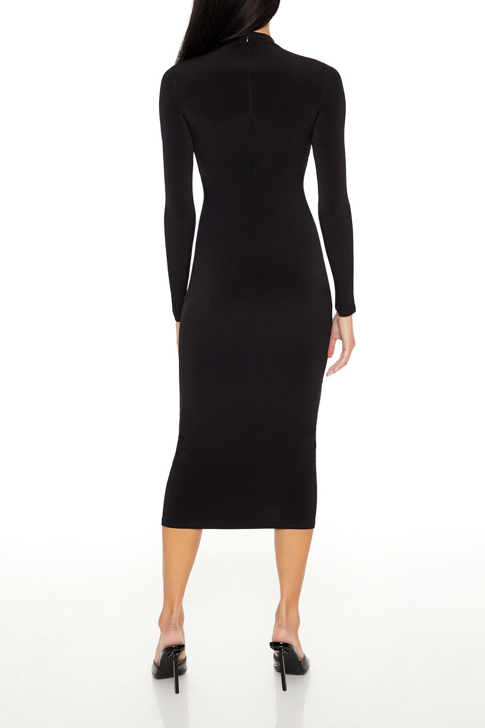 Ruched Bodycon Midi Dress - Image 4