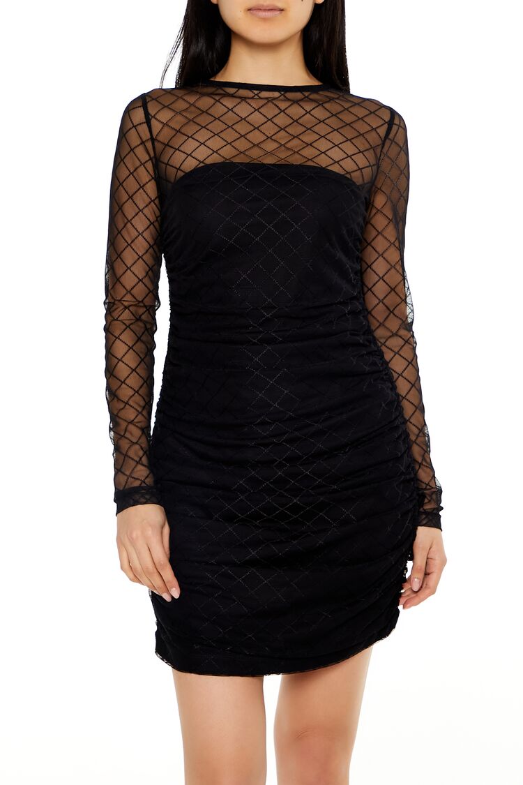 Lattice Combo Sweater Dress - Image 2