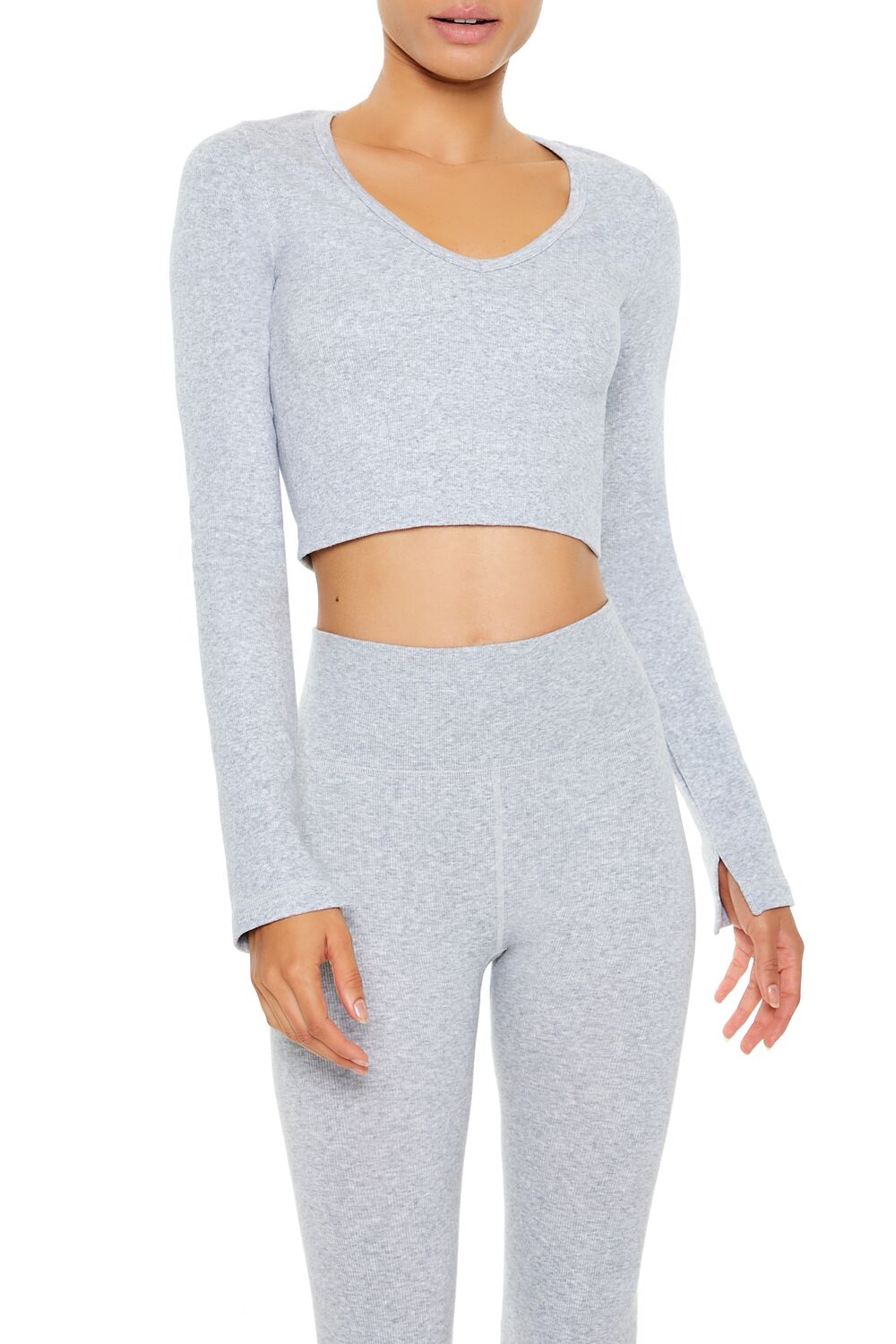 Active Seamless V-Neck Crop Top - Image 2
