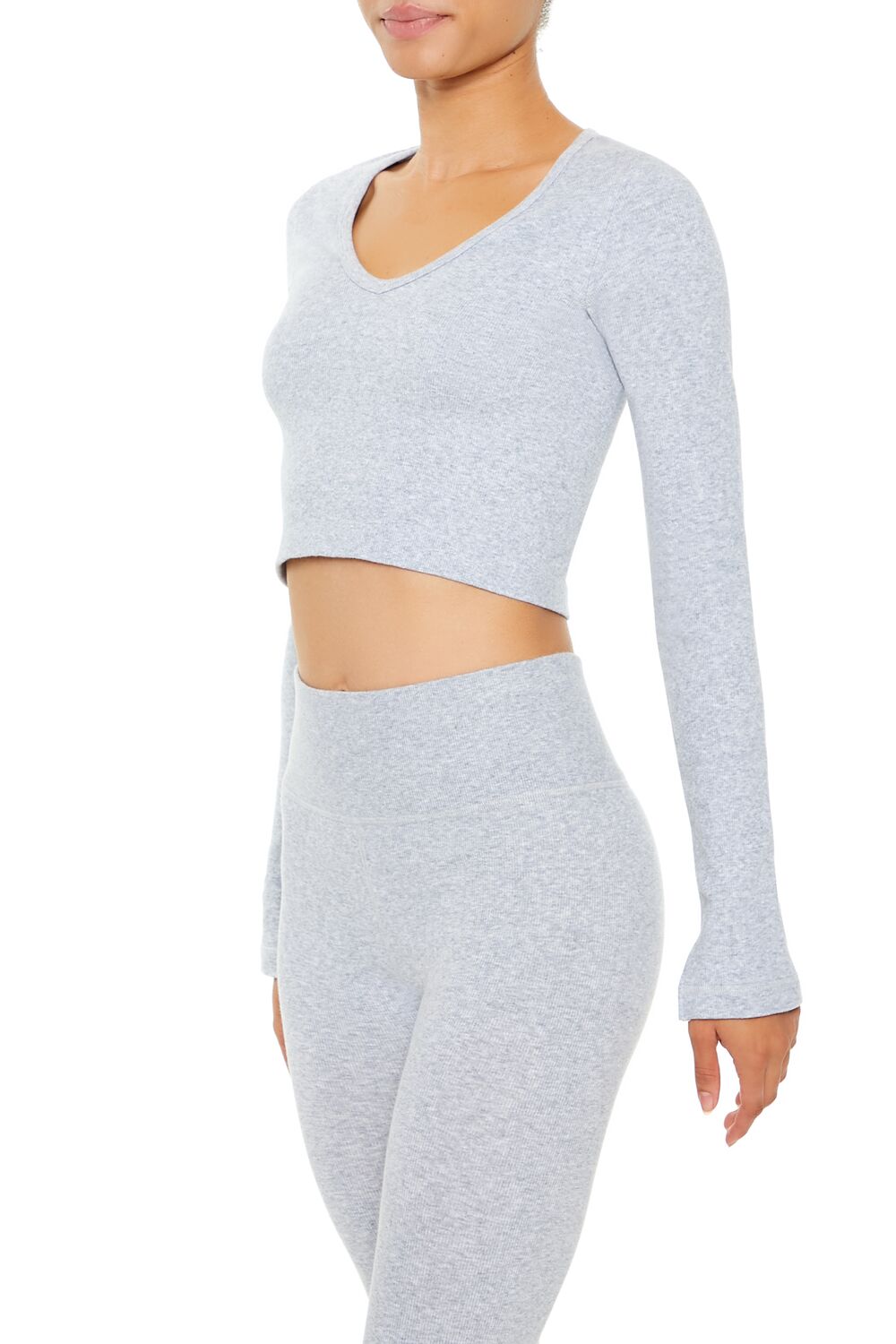 Active Seamless V-Neck Crop Top - Image 4