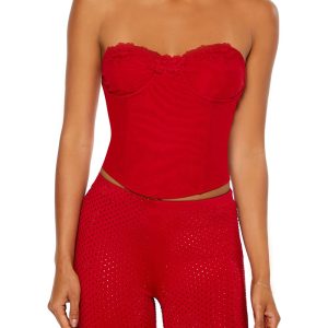 Corset Lace-Up Tube Top