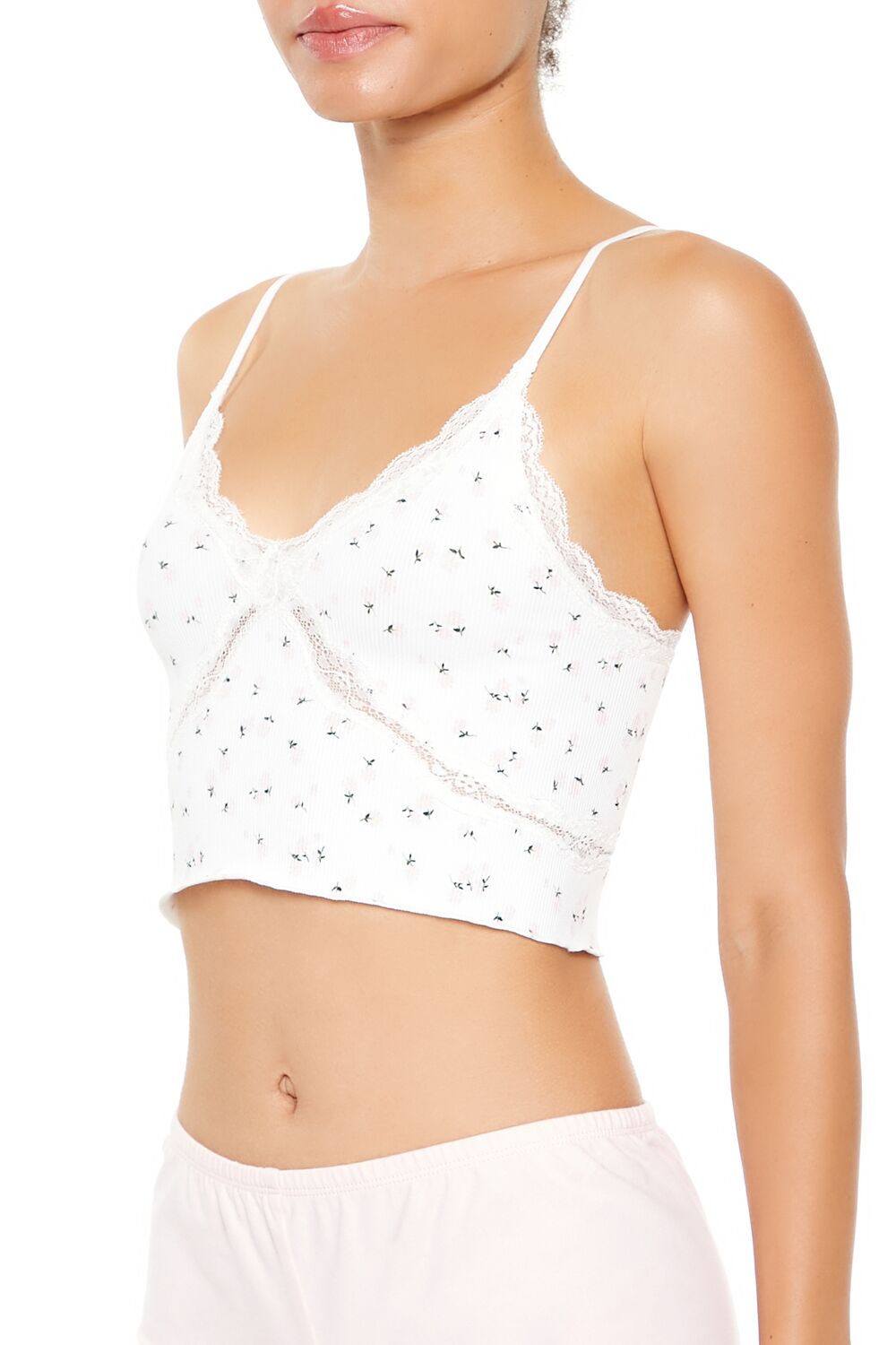 Seamless Floral Longline Bralette - Image 3