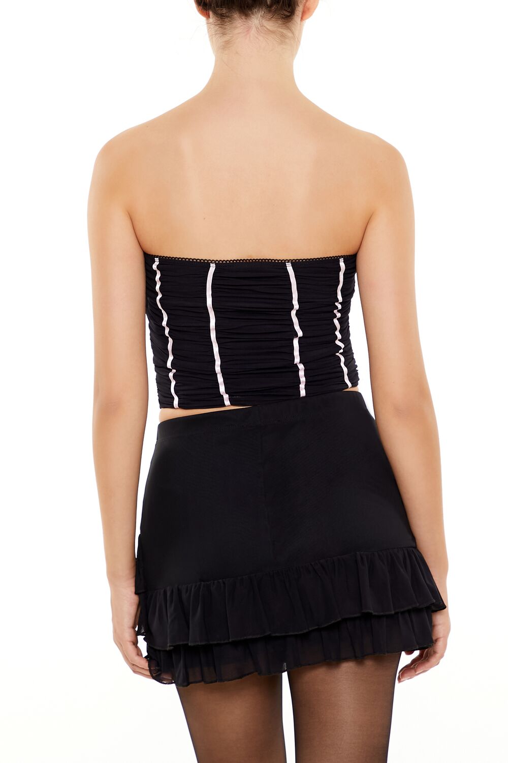 Bow Cropped Tube Top - Image 5