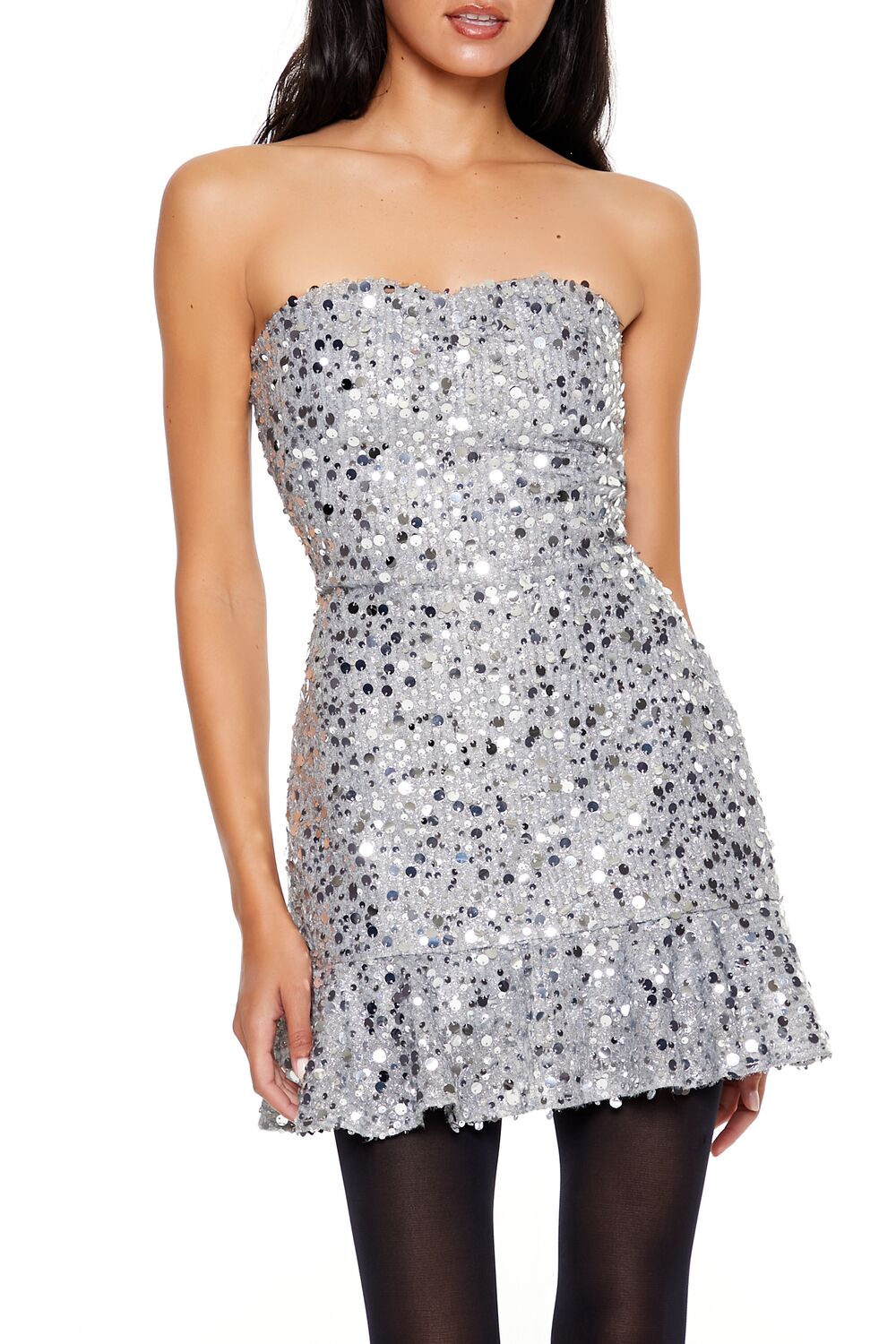 Sequin Sweetheart Mini Dress - Image 3