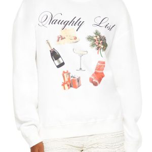 Naughty List Graphic Pullover