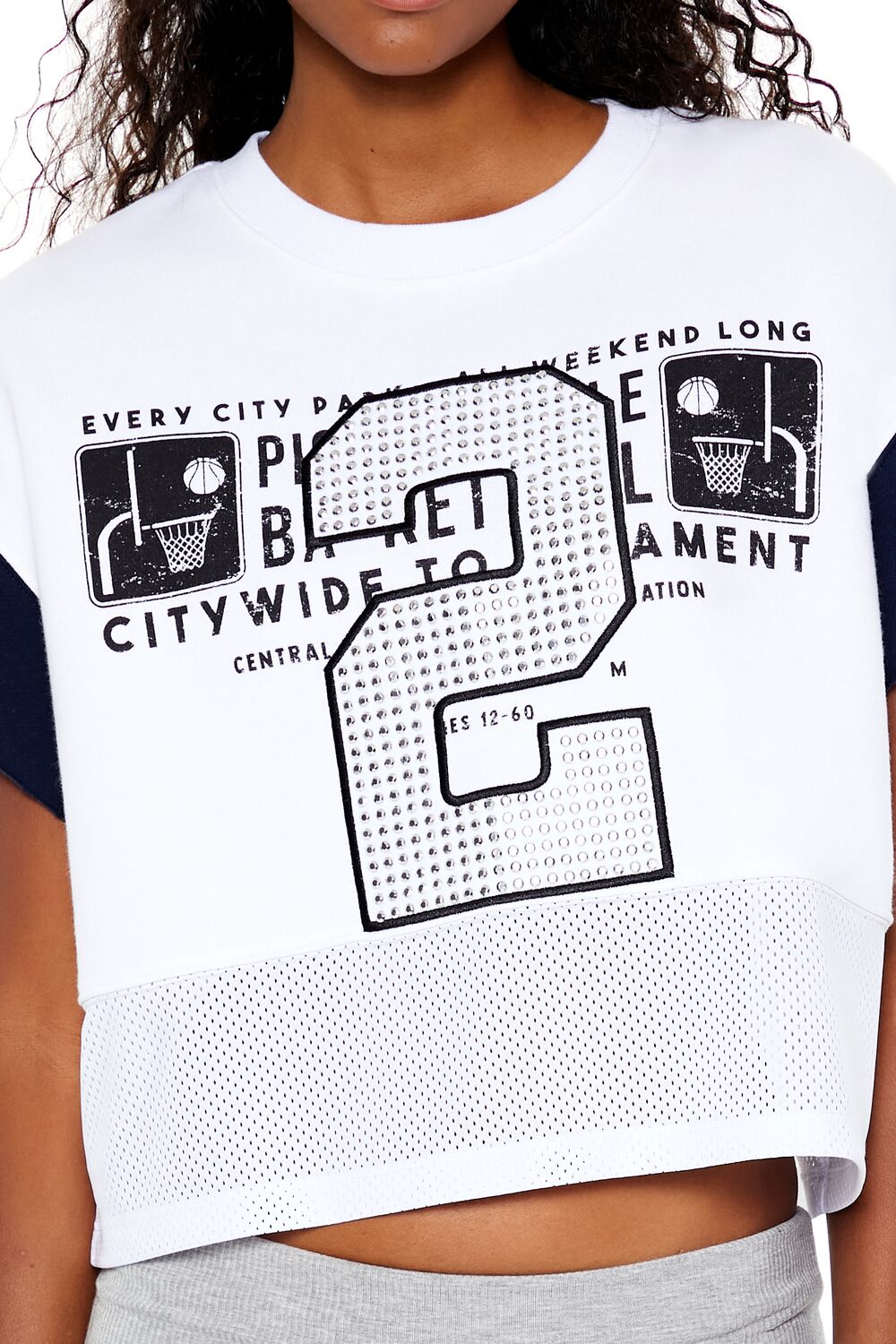 Fleece 2 Graphic Cropped Tee - Image 3