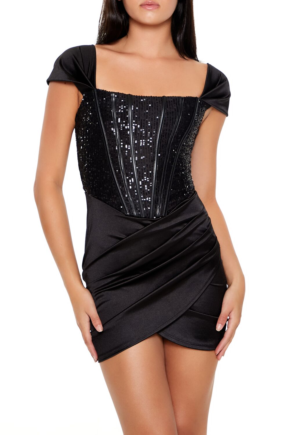 Sequin Corset Mini Dress - Image 2