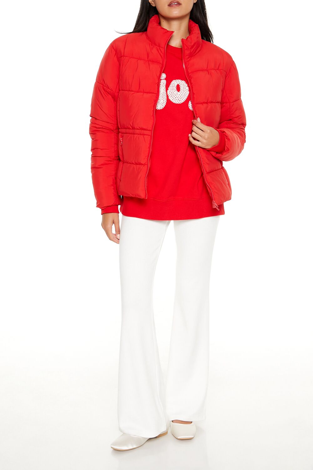 Quilted Zip-Up Puffer Jacket - Image 2