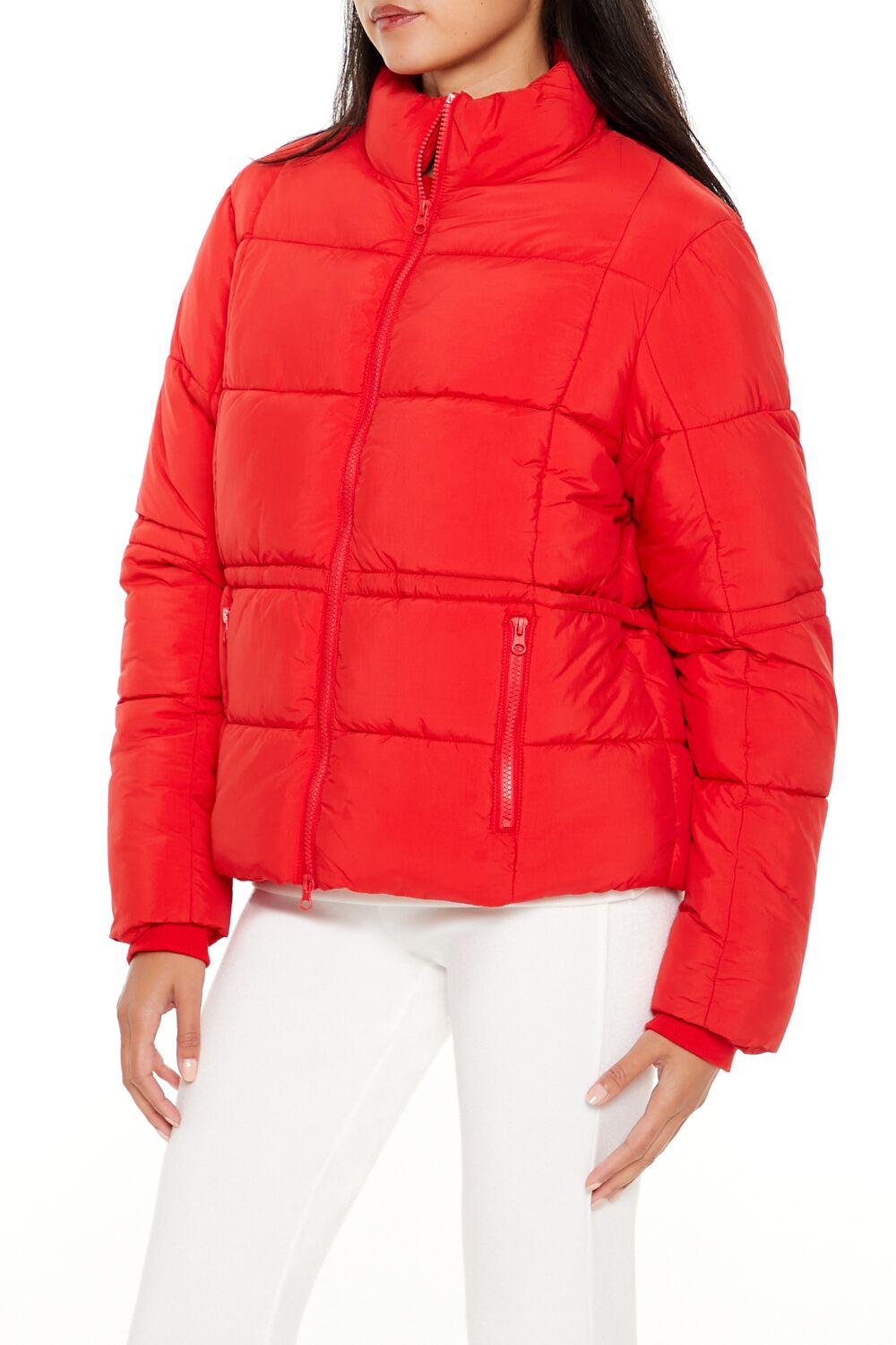 Quilted Zip-Up Puffer Jacket - Image 4
