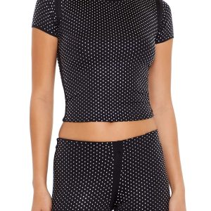 Contour Sculpt Rhinestone Tee