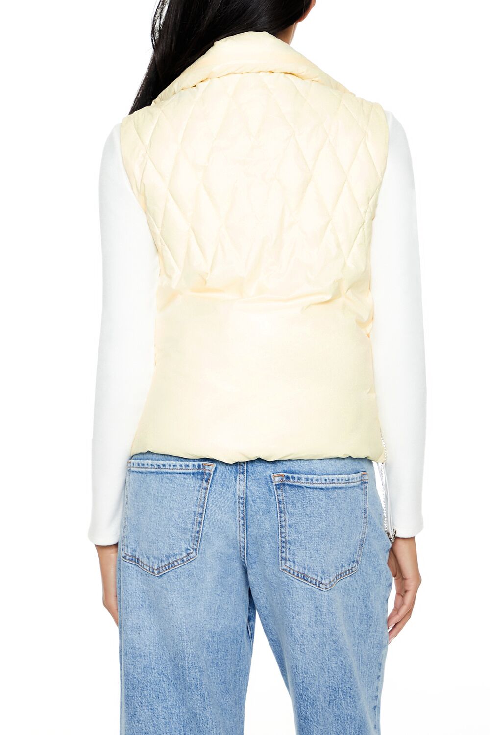 Quilted Rhinestone Fringe Vest - Image 5