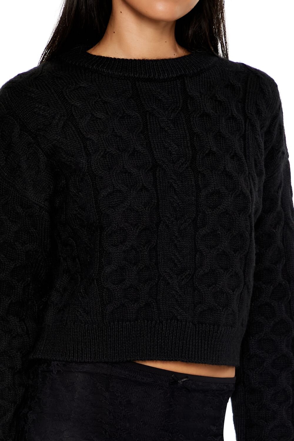 Cable & Honeycomb Knit Sweater - Image 13