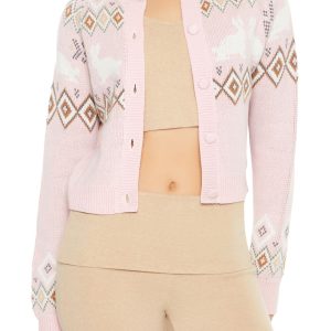 Fair Isle Bunny Cardigan Sweater