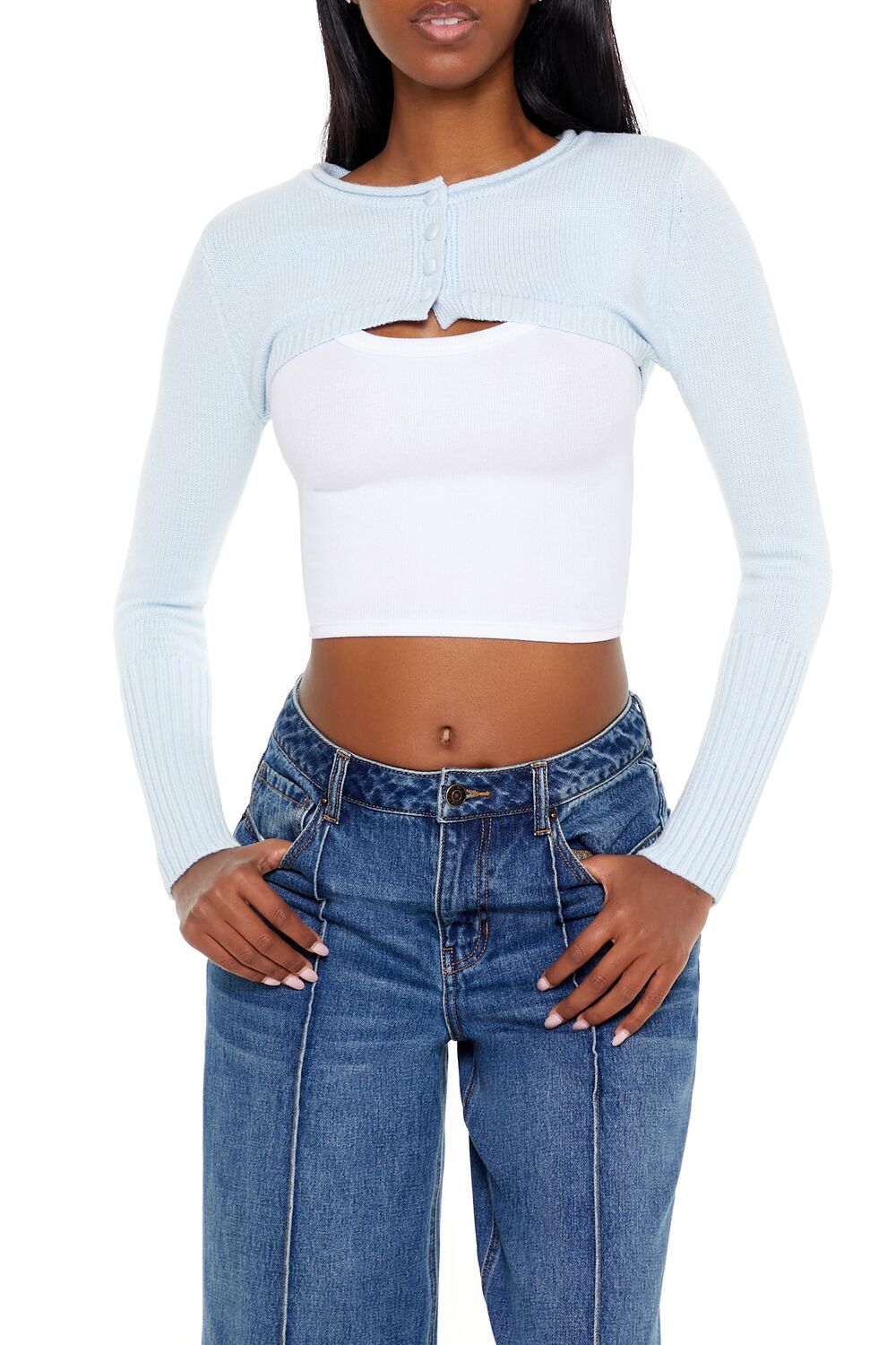 Shrug Cardigan Sweater - Image 6