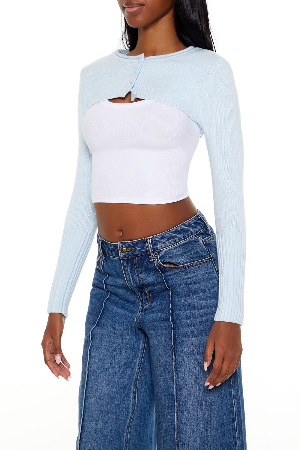 Shrug Cardigan Sweater - Image 9