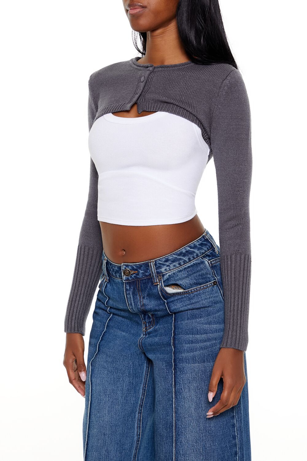 Shrug Cardigan Sweater - Image 14