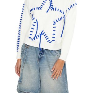 Whipstitched Star Sweater
