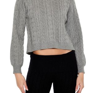 Bow Cable Knit Sweater