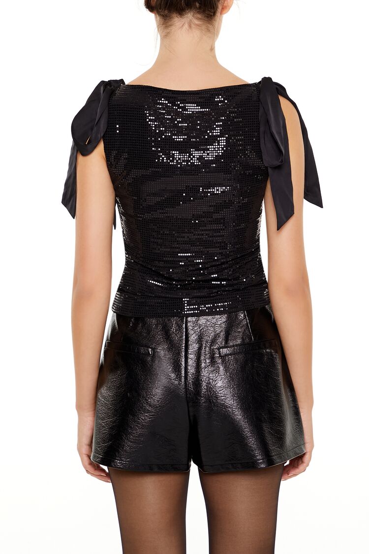 Sequin Bow Crop Top - Image 5