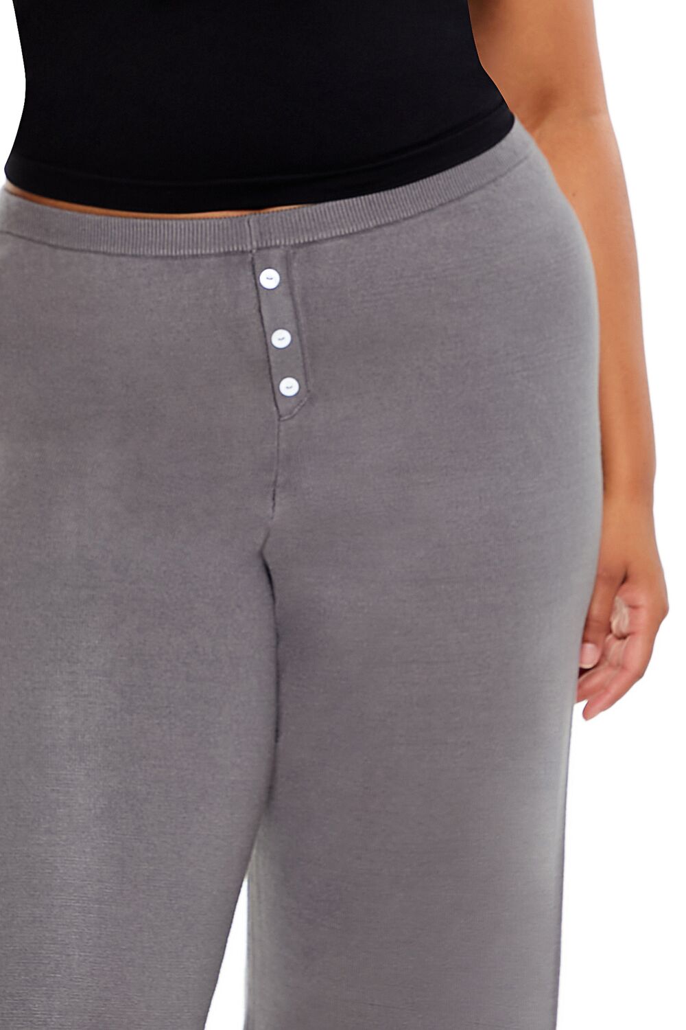 Plus Size Sweater-Knit Wide Pants - Image 5