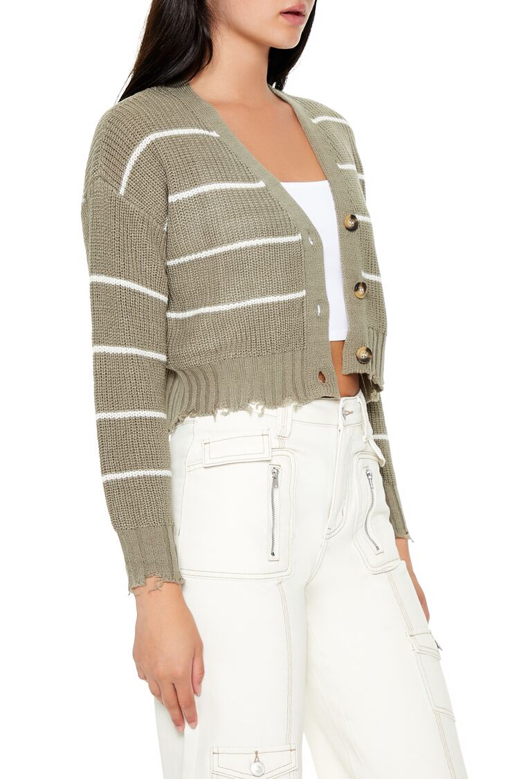 Pinstriped Cardigan Sweater - Image 4