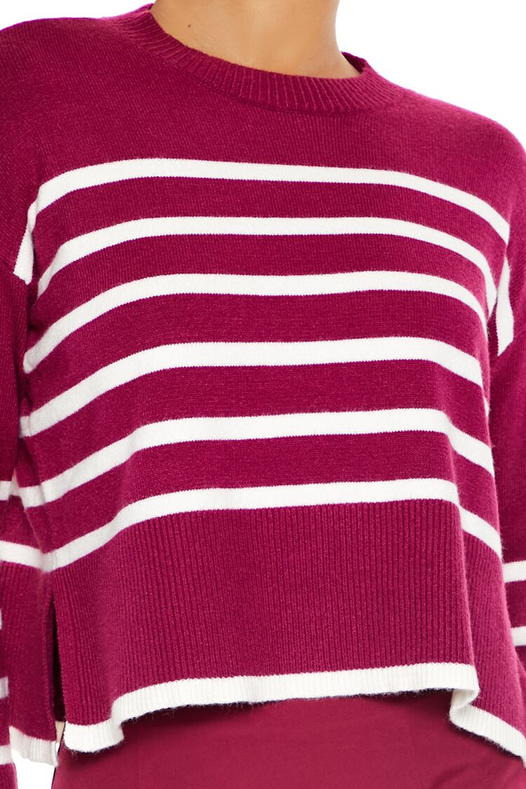 Striped Cropped Sweater - Image 3