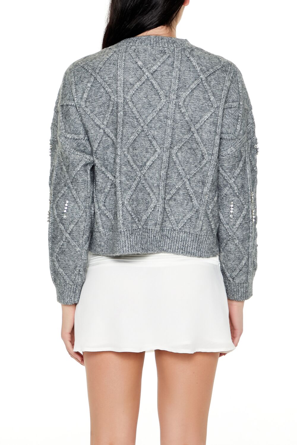 Marled Faux Gem Sweater - Image 10