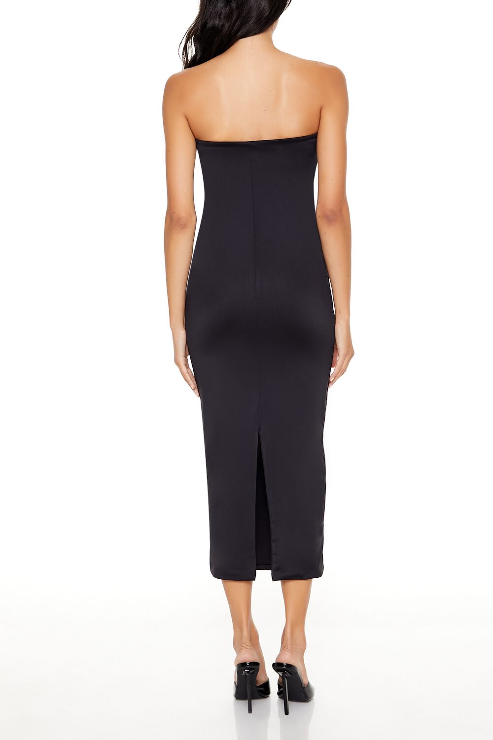 Contour Sculpt Rhinestone Midi Tube Dress - Image 4